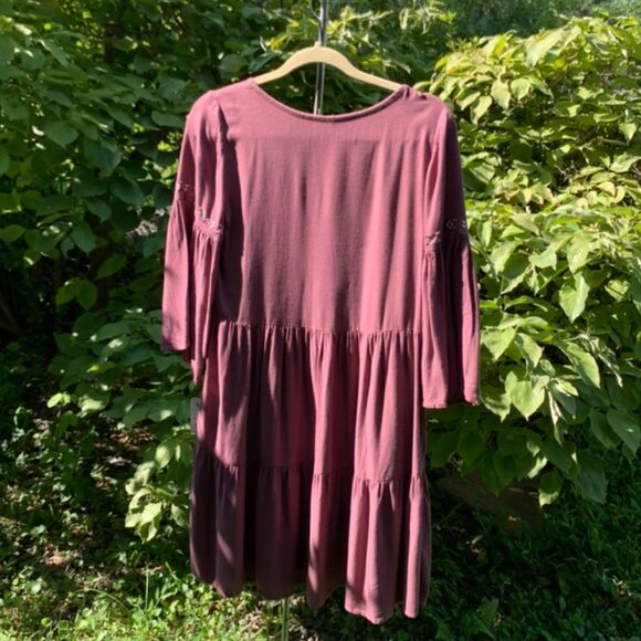Mudd Shady Tree Tiered Peasant Dress - Size S - Picture 5 of 5